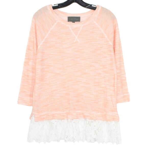 Sunday In Brooklyn Sweater Lagenlook Boho Feminine Romantic Coastal Beachy XS - Picture 1 of 2